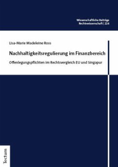 Nachhaltigkeitsregulierung im Finanzbereich - Ross, Lisa-Marie Madeleine