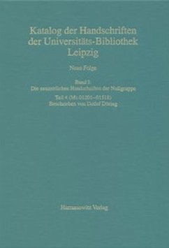 Cover Die neuzeitlichen Handschriften der Nullgruppe (Ms 01201-01518)