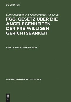 §§ 35-70n FGG - Jansen, Paul (Begr.)