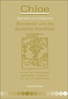 Boccaccio und die deutsche Novellistik - Kocher, Ursula