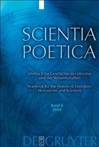 Scientia Poetica, Band 8