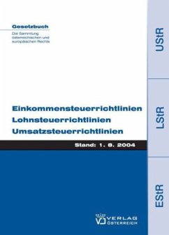 Cover Einkommensteuerrichtlinien, Lohnsteuerrichtlinien, Umsatzsteuerrichtlinien