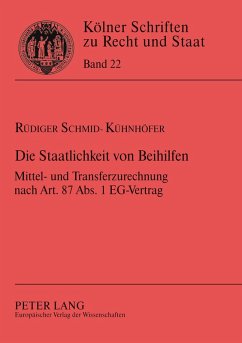 Die Staatlichkeit von Beihilfen Cover Die Staatlichkeit von Beihilfen