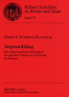 Targeted Killing - Schmitz-Elvenich, Heiko