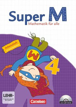 Super M 4. Schuljahr. Arbeitsheft mit CD-ROM und Lernstandsseiten. Östliche Bundesländer und Berlin - Heinze, Klaus;Dietz, Heidi;Sobek, Carmen