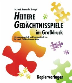 Heitere Gedächtnisspiele im Großdruck, Kopiervorlagen - Stengel, Franziska