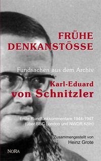 Frühe Denkanstöße - Schnitzler, Karl E von