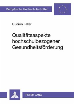 Cover Qualitätsaspekte hochschulbezogener Gesundheitsförderung