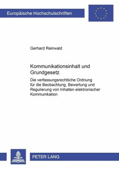 Cover Kommunikationsinhalt und Grundgesetz