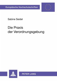 Cover Die Praxis der Verordnungsgebung