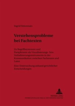 Verstehensprobleme bei Fachtexten - Simonnaes, Ingrid