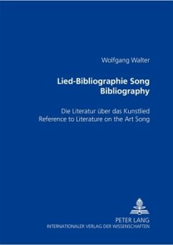 Lied-Bibliographie - Song Bibliography - Walter, Wolfgang