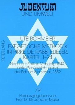 Exegetische Methodik in Pirke de-Rabbi Elieser, Kapitel 1-24 - Bohmeier, Ute