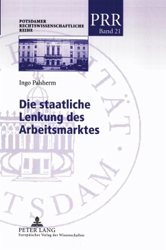 Cover Die staatliche Lenkung des Arbeitsmarktes