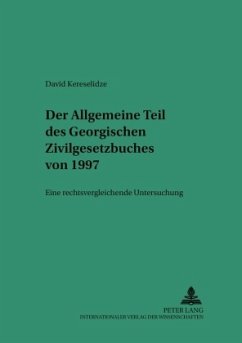 Cover Der allgemeine Teil des Georgischen Zivilgesetzbuches von 1997
