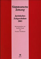 Juristisches Zeitgeschehen 2003 in der Süddeutschen Zeitung