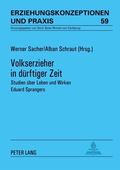 Cover Volkserzieher in dürftiger Zeit
