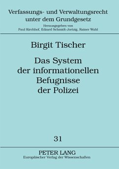 Cover Das System der informationellen Befugnisse der Polizei