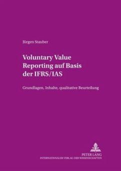 Voluntary Value Reporting auf Basis der IFRS/IAS - Stauber, Jürgen