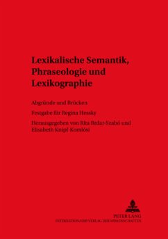 Lexikalische Semantik, Phraseologie und Lexikographie