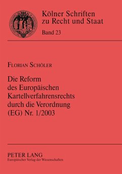 Cover Die Reform des Europäischen Kartellverfahrensrechts durch die Verordnung (EG) Nr. 1/2003