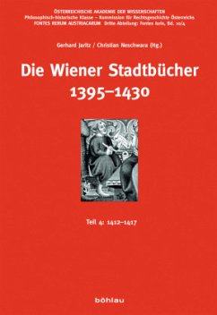 Die Wiener Stadtbücher 1395-1430; . / Die Wiener Stadtbücher 1395-1430 Tl.4