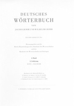 Deutsches Wörterbuch. 4. Band: Lieferung 2 Bann-Bauherr Deutsches Wörterbuch. 4. Band: Lieferung 2 Bann-Bauherr