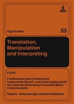 Translation, Manipulation and Interpreting - Dukate, Aiga