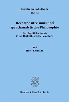 Rechtspositivismus und sprachanalytische Philosophie. - Eckmann, Horst