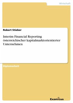 Interim Financial Reporting österreichischer kapitalmarktorientierter Unternehmen - Stieber, Robert