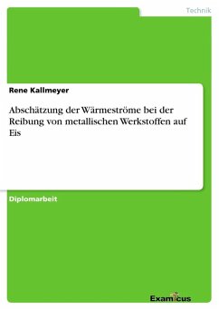 Abschätzung der Wärmeströme bei der Reibung von metallischen Werkstoffen auf Eis - Kallmeyer, Rene