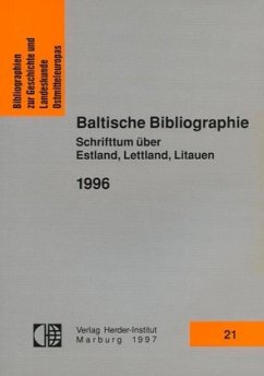 Cover Baltische Bibliographie 1996