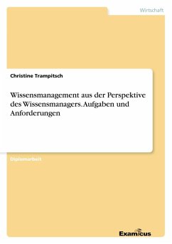 Cover Wissensmanagement aus der Perspektive des Wissensmanagers. Aufgaben und Anforderungen