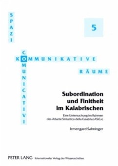 Subordination und Finitheit im Kalabrischen Cover Subordination und Finitheit im Kalabrischen