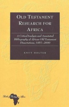 Old Testament Research for Africa - Holter, Knut