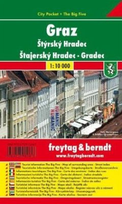 Cover Freytag & Berndt Stadtplan Graz. Styrsky Hradec. Stajerský Hradec; Gradec