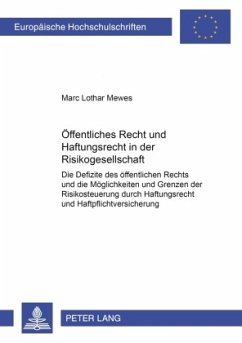 Öffentliches Recht und Haftungsrecht in der Risikogesellschaft - Mewes, Marc Lothar