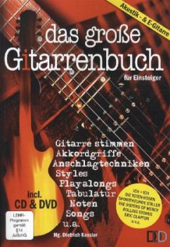 Das große Gitarrenbuch für Einsteiger, m. Audio-CD u. DVD