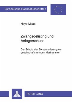 Cover Zwangsdelisting und Anlegerschutz