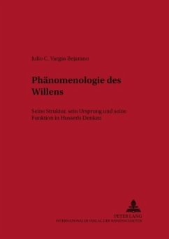 Phänomenologie des Willens - Vargas Bejarano, Julio C.