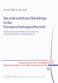 Cover Die erbrechtliche Nachfolge in der Partnerschaftsgesellschaft