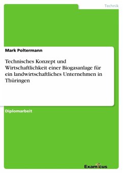 Technisches Konzept und Wirtschaftlichkeit einer Biogasanlage für ein landwirtschaftliches Unternehmen in Thüringen - Poltermann, Mark