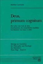 Deus, Primum Cognitum - Laarmann, Matthias