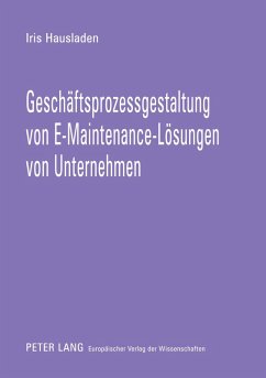 Cover Geschäftsprozessgestaltung von E-Maintenance-Lösungen von Unternehmen