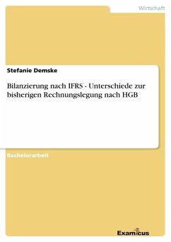 Bilanzierung nach IFRS - Unterschiede zur bisherigen Rechnungslegung nach HGB - Demske, Stefanie