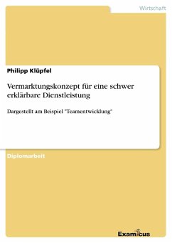 Vermarktungskonzept für eine schwer erklärbare Dienstleistung - Klüpfel, Philipp