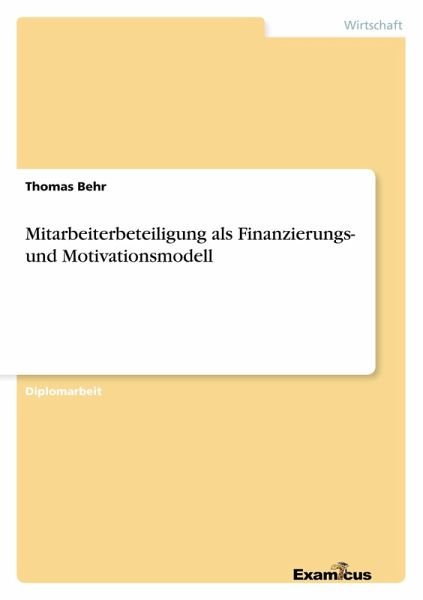 Mitarbeiterbeteiligung als Finanzierungs- und Motivationsmodell