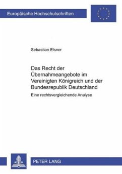 Cover Das Recht der Übernahmeangebote im Vereinigten Königreich und der Bundesrepublik Deutschland