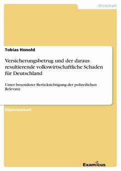 Versicherungsbetrug und der daraus resultierende volkswirtschaftliche Schaden für Deutschland - Honold, Tobias