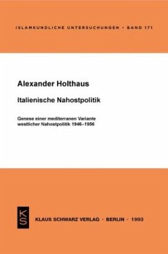 Italienische Nahostpolitik - Holthaus, Alexander